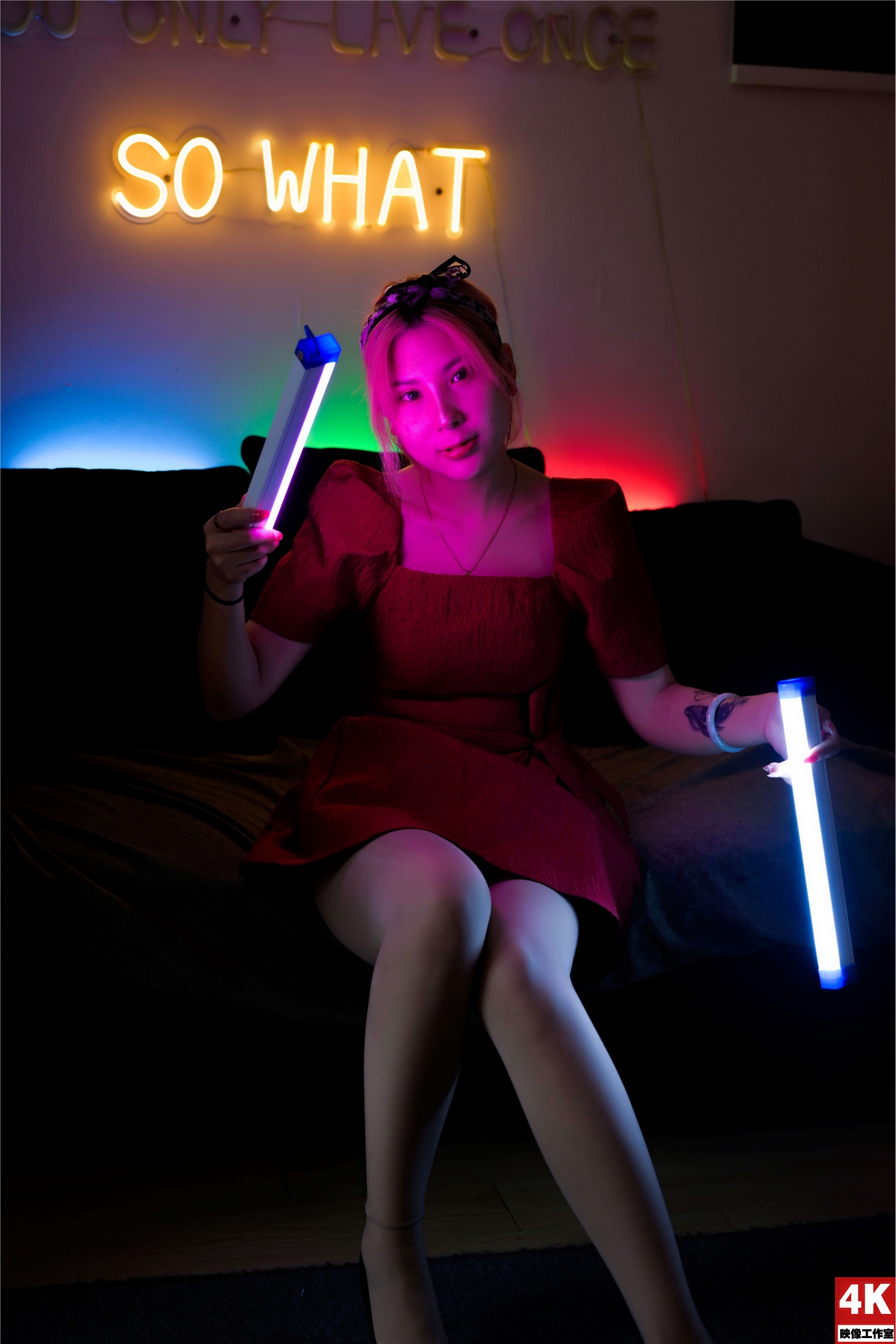 Ligui丽柜 2022.08.17 氛围灯下的肉丝 小發